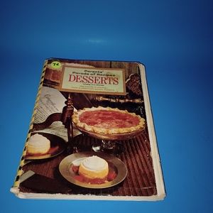 1969 Cookbook Parents Parade of Recipes Desserts Including Party Beverages Vtg
